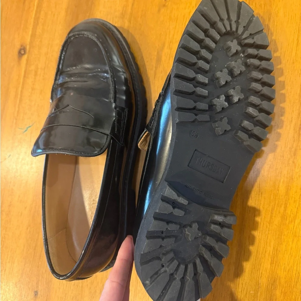 Thursday Black Patent Leather Oxfords - Picture 2 of 4